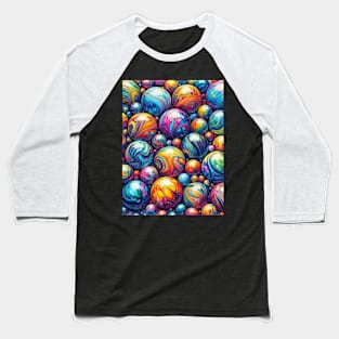 Psychedelic looking abstract illustration of balls Baseball T-Shirt